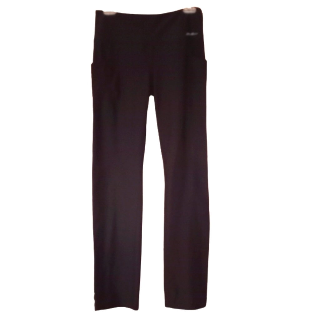 Eddie Bauer womans size m athletic pants with 2 side pockets black